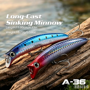 Nouveau produit, leurre de pêche de 11 cm, 16,7 g, longue portée, leurre de pêche professionnel, 16 couleurs au choix, appât dur, boîte en PVC - Product Image 2