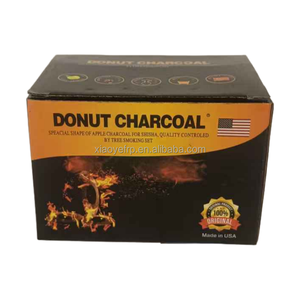 Bán buôn một cách nhanh chóng thắp sáng 40 mét gỗ cứng Shisha than cục hình dạng trái cây gỗ hookah than - Product Image 3