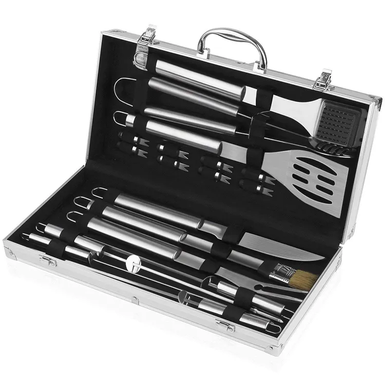 Revolutie Pro Bbq Rvs Tool Set 18 Stuk Met Case