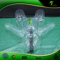 Combinaison de ballon gonflable géante en tissu gonflable transparent pour la lutte sumo en PVC