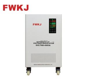 Stabilisateur de tension monophasé FWKJ 40KVA, cuivre pur, 220V SVC 50/60Hz, affichage LED, régulateur de tension encastré - Product Image 1