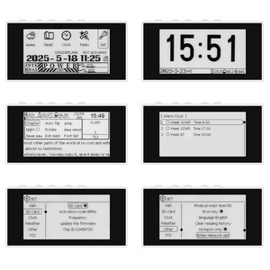 HAMGEEK RW01 Mini E-Ink Reader E-Book Reader (Panel negro) para reloj meteorológico Visualización de imágenes Alarma <span class=keywords><strong>TXT</strong></span> y archivos EPUB - Product Image 2