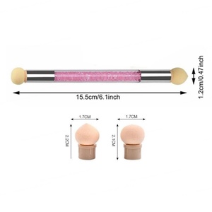 Stylo à double extrémité pour nail art dégradé, tête éponge, manche en plastique, stylo de shading pour manucure et design ombré - Product Image 5