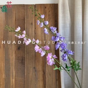 Decoraciones de Techo para Bodas con Flores de Seda de Estilo Francés, Tipo Larkspur, 1.0m - Product Image 4