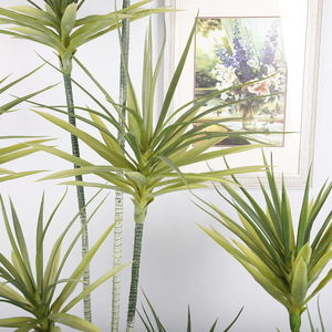 <b>Artificial</b> Agave Plant 1.3m 2-Pole 1.8m 3-Pole 2.2m 5-Pole High Simulation Palm <b>Tree</b> Decor For Home Outdoor Use - Product Image 2