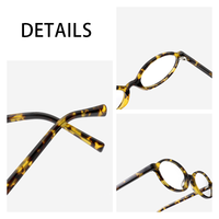 Grande Tendance Rétro Monture Optique Rondes Petites Anti-Lumière Bleue en Acétate pour Hommes et Femmes Tendance