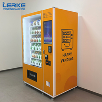 Distributeur automatique LERKE OEM ODM avec écran tactile de 21 pouces, SDK, surveillance à distance, gestion basée sur le cloud, boissons froides, en-cas, 5G