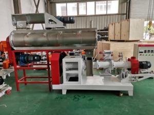 Extrusora de máquina de fabricación de pellets de alimentación de peces flotantes de estructura Simple pequeña para granja - Product Image 5