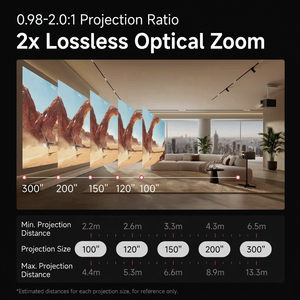 Projecteur DLP 4K HDR XGIMI X50 Ultra Max, haute luminosité 6000 CVIA Lumens, projecteurs laser intelligents pour le divertissement à domicile - Product Image 6