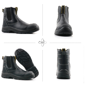Bottes de sécurité <span class=keywords><strong>Chelsea</strong></span> en cuir, chaussures de travail de sécurité avec embout composite, bottes de sécurité industrielles pour hommes, bottes de sécurité pour la construction - Product Image 2