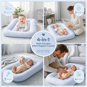 Coussin de soutien pour bébé de qualité supérieure, portable, pour les voyages, transat pour bébé, lavable, nid de sommeil pour nouveau-né, pour la maison et l'extérieur - Product Image 5