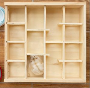 Çevre Dostu Ahşap <span class=keywords><strong>Hamster</strong></span> Evi Cam Kapaklı Evcil Hayvan Kafesi İç/Dış Mekan Kullanımı Özelleştirilebilir Tasarım - Product Image 3