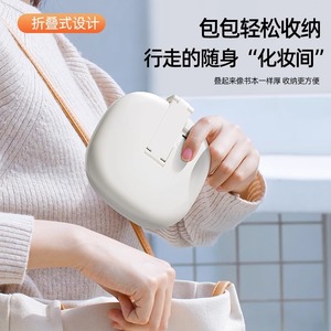 LED Makeup Mirror Oval Foldable Touch Control Dimmable Light For - Product Image 4