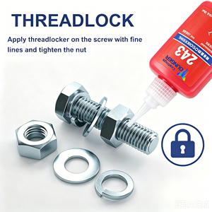 Fijador de Roscas Anaeróbico Removible de Resistencia Media <span class=keywords><strong>Azul</strong></span> de 10ml, 50ml, 250ml 243 <span class=keywords><strong>para</strong></span> Sujeción de <span class=keywords><strong>Tornillos</strong></span> de Metal y Hierro, Sellado Hermético de Tuercas y Pernos - Product Image 2