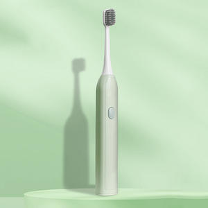 แปรงสีฟันไฟฟ้าโซนิคแบบชาร์จไฟได้ IPX7 กันน้ำ ชาร์จแบบประเภทซีสำหรับคู่รักและเด็ก ตัวเครื่องพลาสติกทำความสะอาดตัวเองได้ - Product Image 1