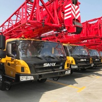 Grúa Móvil Usada Sany STC500 de 50 Toneladas, Motor Weichai, Bomba Hidráulica Sany, Buen Estado, Pocas Horas de Trabajo, Elevación Estable