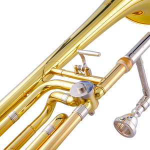 Trombone double ténor professionnel Offre Spéciale avec cloche <span class=keywords><strong>en</strong></span> laiton, ensemble complet avec étui inclus - Product Image 2