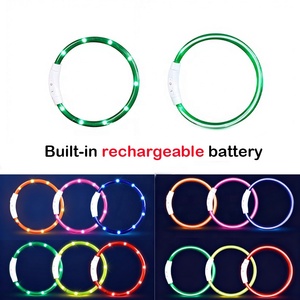 Collar Luminoso LED Cortable para Mascotas, Luz Nocturna Recargable por USB, Resistente al Agua, Collar de Seguridad Intermitente para Perros y Gatos - Product Image 1