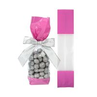 Bloc de gousset latéral en plastique transparent avec impression de logo personnalisé et sans danger pour violoncelle Sac de pochette d'emballage en plastique pour bonbon cadeau alimentaire à fond carré Bopp Opp
