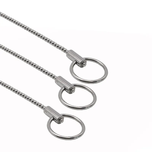 Neue männliche Penis perlen Elektro schock Harnröhre dilatator Edelstahl Prostata-<span class=keywords><strong>Massage</strong></span> gerät BDSM Delay Masturbation Sexspielzeug für Männer - Product Image 4