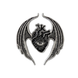 Halloween <span class=keywords><strong>Lucifer</strong></span> Horror Negro cielo <span class=keywords><strong>diablo</strong></span> beso corazón aleación plata chapado suave esmalte solapa Pin moda sombrero decorativo Pin - Product Image 5