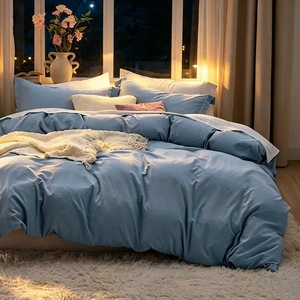 Ensemble de literie de luxe pour la maison, ultra moelleux, 100% coton, écologique, 400TC, housse de couette, taies d'oreiller, taille personnalisée, toutes saisons - Product Image 6