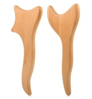 Outils de grattage Gua Sha en bois en forme de hache, masseur de thérapie du bois, outil de modelage du corps