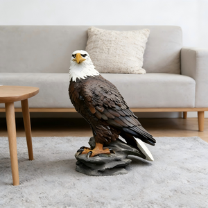 Estatua de Jardín de Águila Calva Majestuosa - Escultura Realista de Ave Depredadora - Product Image 5
