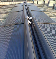 Store de toit motorisé intelligent à lamelles horizontales en aluminium, isolant thermiquement, pour hôtel moderne