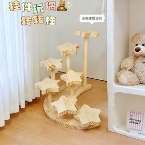 ชั้นวางของไม้สร้างสรรค์ เซเว่นสตาร์ 7 ชั้น สำหรับจัดเก็บของเล่น ตกแต่งโต๊ะทำงาน ไม่ต้องเจาะ - Product Image 1