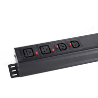 PDU Inteligente Yosun 1.5U IEC C13 C19 con Monitoreo Inteligente 485 para Sala de Computadoras IDC