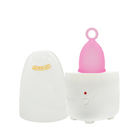 Stérilisateur à vapeur pour coupe et disque menstruels réutilisables ZDXT, élimine 99,9 % des germes, boîte cadeau rose