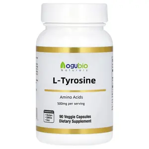 Aogubio L Tyrosine 500Mg Capsules Aminozuur Hersensupplement Oem Private Label L-Tyrosine Capsules