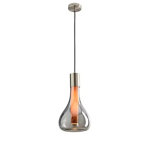 Zeal Lighting Venta al por mayor Industrial LED Flame Pendant para comedor Luz colgante de vidrio rojo - Product Image 1