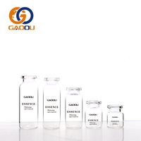 Tube à essai en verre à fond plat de 1OZ, 2OZ, 3OZ, 4OZ avec bouchon à vis en aluminium de différentes couleurs
