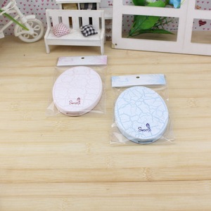 Q5 Cracked Pattern Round <b>Mirror</b> With Comb Set For Students <b>Makeup</b> Gift Mixed Colors - Product Image 3