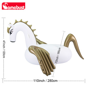 Samebust Inflatable Dragon Float Lounge Pool Raft Adult Floating Seat PVC Water Toy - Product Image 5