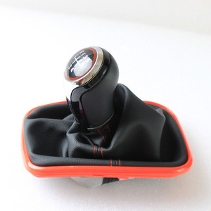 Car <b>Gear</b> <b>Knob</b> Leather Red 5 6 Speeds Ergonomic For Vw Golf - Product Image 5