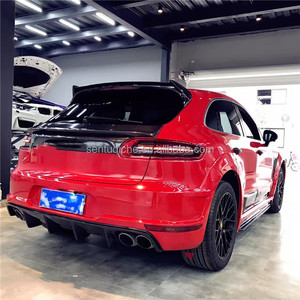 Nuevo Kit de Carrocería de Fibra de Carbono para Macan con Carrocería Ancha y Aletas Traseras, Difusor Trasero de Fibra de Carbono para Auto Deportivo Macan - Product Image 6