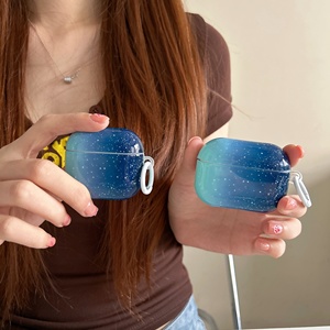 Étui pour écouteurs <span class=keywords><strong>ciel</strong></span> étoilé <span class=keywords><strong>bleu</strong></span>, compatible <span class=keywords><strong>AirPods</strong></span> 1 Pro 2 3 4 Gen, housse de protection antichoc pour casque - Product Image 1
