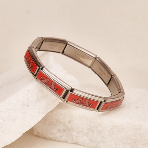 Wholesale Bulk DIY 9mm Cartoon Modular Football Series Stainless Steel Bracelet Women Men Italian Charm Bracelet Jewelry Gift - Product Image 6