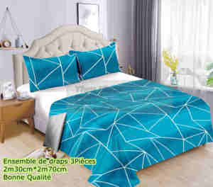Vente en gros de <span class=keywords><strong>drap</strong></span> plat en coton de bonne qualité pour le lit ensemble de literie en microfibre brossée en pur coton <span class=keywords><strong>drap</strong></span> de lit en coton king size 6*6 rideaux - Product Image 4