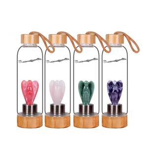Energia tazza <span class=keywords><strong>di</strong></span> vetro all'ingrosso <span class=keywords><strong>di</strong></span> cristallo angelo infuso bottiglia <span class=keywords><strong>di</strong></span> acqua calda guarigione gemma <span class=keywords><strong>di</strong></span> quarzo bottiglie <span class=keywords><strong>di</strong></span> cristallo per acqua potabile - Product Image 1