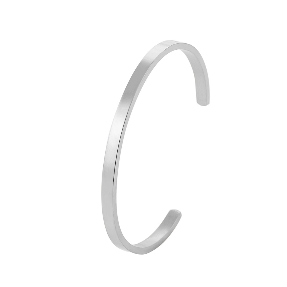 4mm silver men's