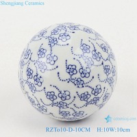 RZTo10 jolie boule de remplissage de 10CM en céramique, ornement d'arbre de noël