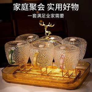 Tasse à thé en verre de style japonais avec poignée, résistante à la chaleur, pour infuser le thé et boire de l'eau - Product Image 5