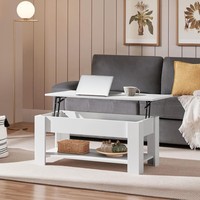 Table basse convertible multifonctionnelle moderne et durable YISI, en vente flash, pour le salon, avec rangement