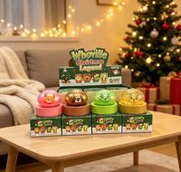 Monstre vert de Noël en TPR souple et moelleux, jouet anti-stress à récupération lente en forme de pain de four à vapeur à la pectine, cadeau
