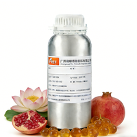 Huile parfumée biologique de designer pour lessive, senteur grenade et lotus, essence florale liquide pour femme