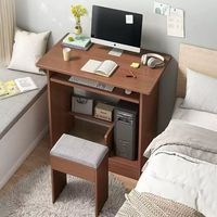 Bureaux d'étude et de travail en bois pour ordinateur, style moderne en MDF, réglables, écologiques, gain de place, durables, pliables, assemblés